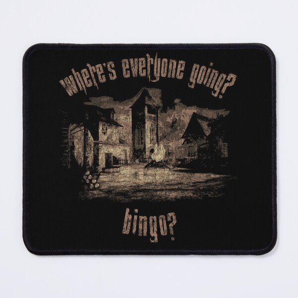 Item preview, Resident Evil 4 Leon Where's Everyone Going? Bingo? Distressed designed and sold by Power Up Prints.