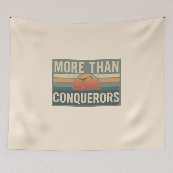 Item preview, Copy of More Than Conquerors Christian Victory Design 2 designed and sold by Sunniz.