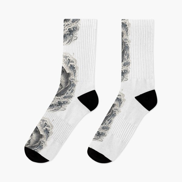 Item preview, Japanese Koi Fish Ocean Design | Kanji Koi Streetwear Graphic Tee | Zen Water Aesthetic designed and sold by Tidal Arts.