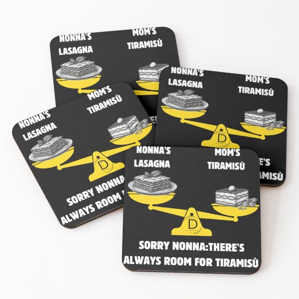 Item preview, Funny Italian Dessert Humor: Always Room For Tiramisu Black Version designed and sold by TheItaliandilemma.
