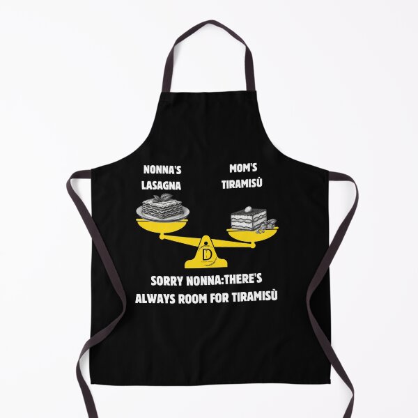 Item preview, Funny Italian Dessert Humor: Always Room For Tiramisu Black Version designed and sold by TheItaliandilemma.