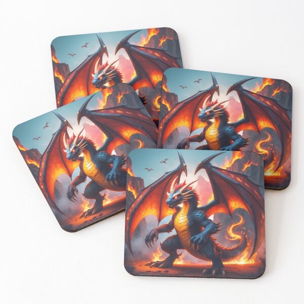 Item preview, Fire Dragon - Molten Drake Art designed and sold by Lucid Dream Pixel.