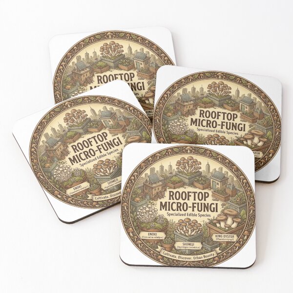 Item preview, Rooftop Micro-Fungi: Urban Edible Mushroom Garden Art designed and sold by FarDesign.