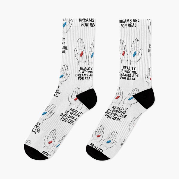 Item preview, Reality Is Wrong Dreams Are For Real – Tupac Shakur Quote | Red Pill Blue Pill Hands | The Matrix Inspired Black & White Sketch designed and sold by Donsean22.
