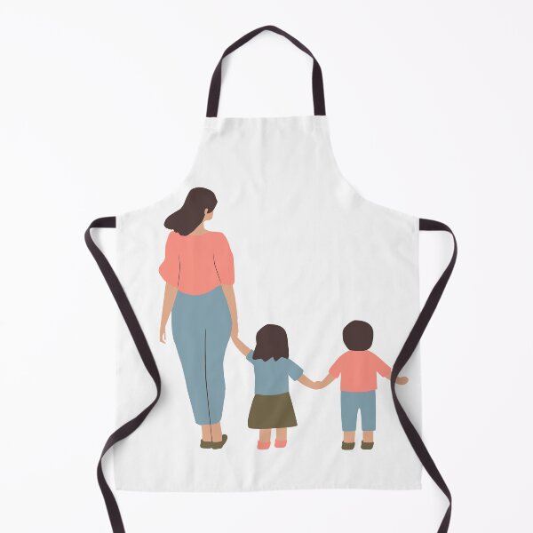 Artikelvorschau, Illustration: Mutter mit Kindern, Familienliebe entworfen und verkauft von CozyMomDesigns.
