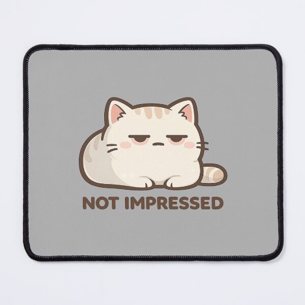 Item preview, Not Impressed Cat — Judging Mood designed and sold by DreamMachine69.