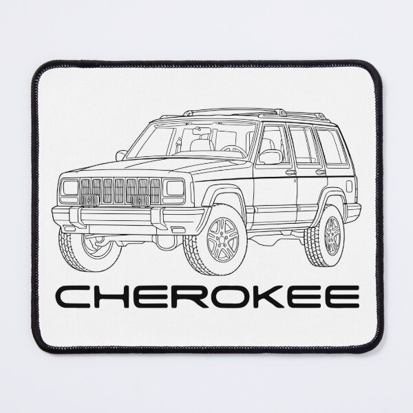 Item preview, 97-01 Cherokee XJ Line Art Factory Stock 4x4 Black designed and sold by Off-Road-Zone.