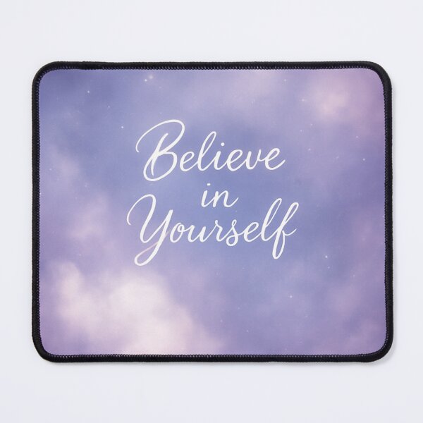 Item preview, Believe in Yourself – Dreamy Purple Inspirational Quote Design designed and sold by MimisCornerCo.