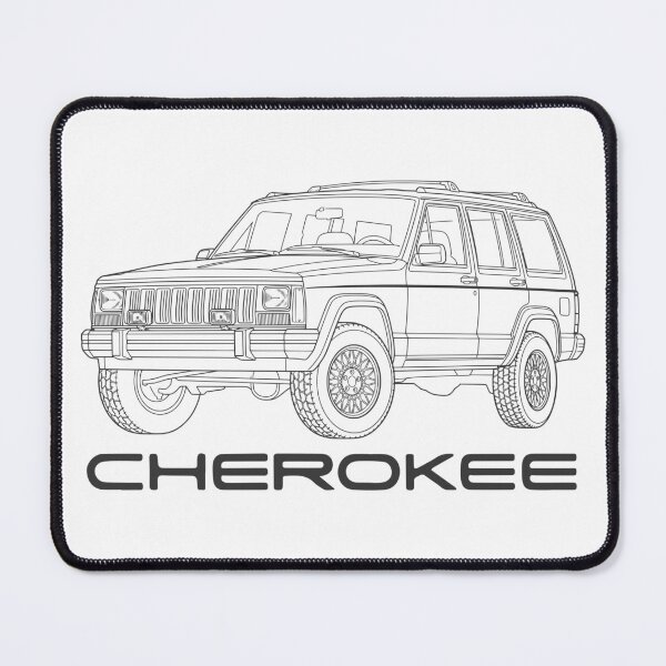 Item preview, 84-96 Cherokee XJ Line Art Factory Stock 4x4 Black designed and sold by Off-Road-Zone.