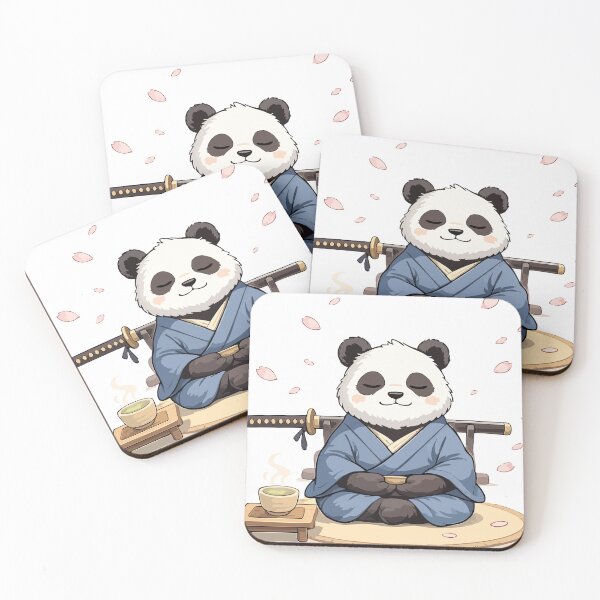 Item preview, Zen Samurai Panda: Peace and Matcha Tea designed and sold by Besir26.