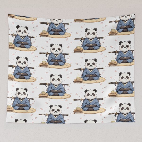 Item preview, Zen Samurai Panda: Peace and Matcha Tea designed and sold by Besir26.
