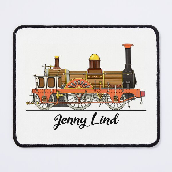 Item preview, Jenny Lind Steam Locomotive Vintage Illustration designed and sold by Maljonic.
