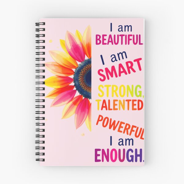 Item preview, I Am Enough – Colorful Affirmation Sunflower Design designed and sold by M22--.