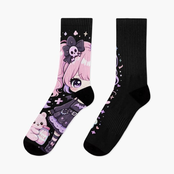 Item preview, Goth Kawaii Girl – Cute Chibi Gothic Anime Aesthetic designed and sold by PaulaDesignCo.