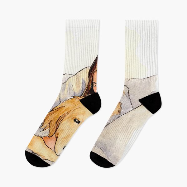 Item preview, Quiet Embrace – Woman, Golden Retriever & Cat in Minimalist Serenity #9 designed and sold by Helios Be. Lavsh.
