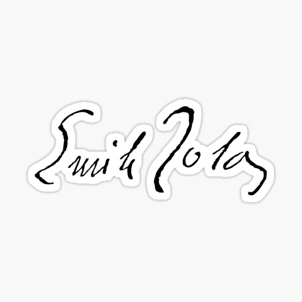 Signature d'Émile Zola Sticker