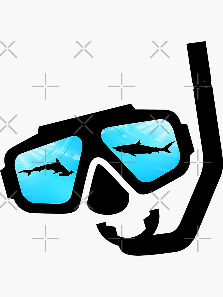 Thumbnail 3 of 3, Sticker, Snorkel Eye View designed and sold by NINUNO.