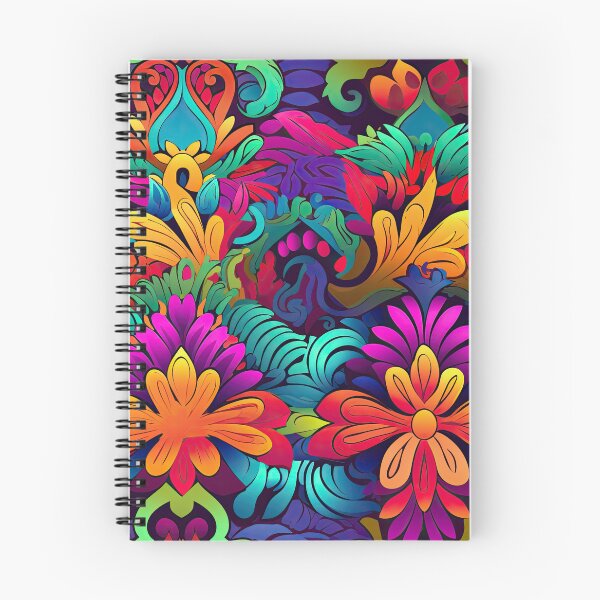 Item preview, Vibrant Psychedelic Floral Pattern | Bold Boho Neon Flowers | Colorful Abstract Botanical Art designed and sold by CraftedHome.