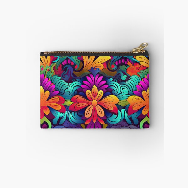 Item preview, Vibrant Psychedelic Floral Pattern | Bold Boho Neon Flowers | Colorful Abstract Botanical Art designed and sold by CraftedHome.