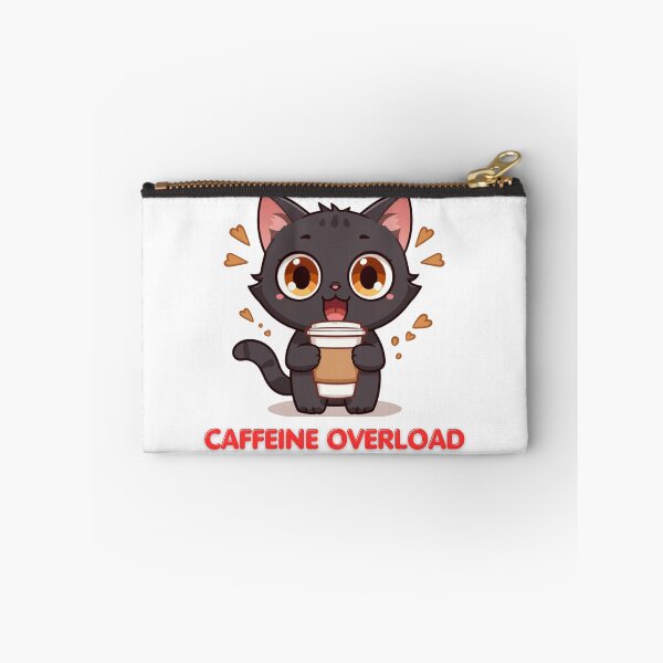 Item preview, Cute Black Cat Coffee Lover-Caffeine Overload Kawaii Design designed and sold by INDEEDME.
