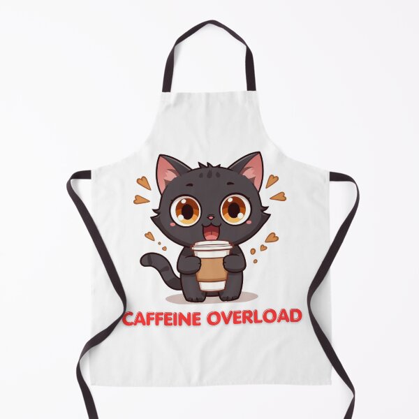 Item preview, Cute Black Cat Coffee Lover-Caffeine Overload Kawaii Design designed and sold by INDEEDME.