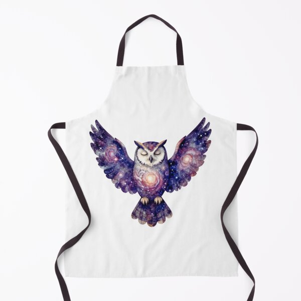 Item preview, Cosmic Owl Galaxy Wings Celestial Art Illustration designed and sold by MoonSoul Studio.