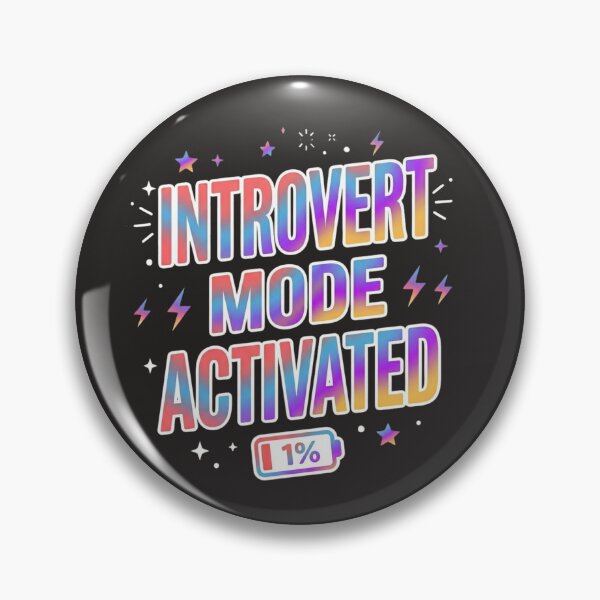 Item preview, Introvert Mode Activated Funny T-Shirt | Social Battery 1% Meme Design designed and sold by SarcasmThreads.