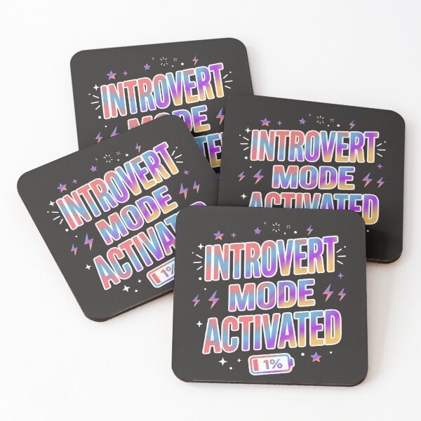 Item preview, Introvert Mode Activated Funny T-Shirt | Social Battery 1% Meme Design designed and sold by SarcasmThreads.