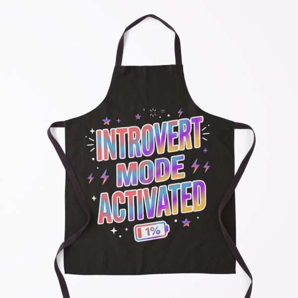 Item preview, Introvert Mode Activated Funny T-Shirt | Social Battery 1% Meme Design designed and sold by SarcasmThreads.