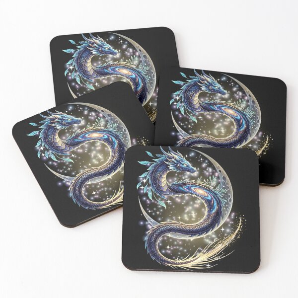 Item preview, Celestial Sea Dragon Moon Galaxy Art designed and sold by MoonSoul Studio.