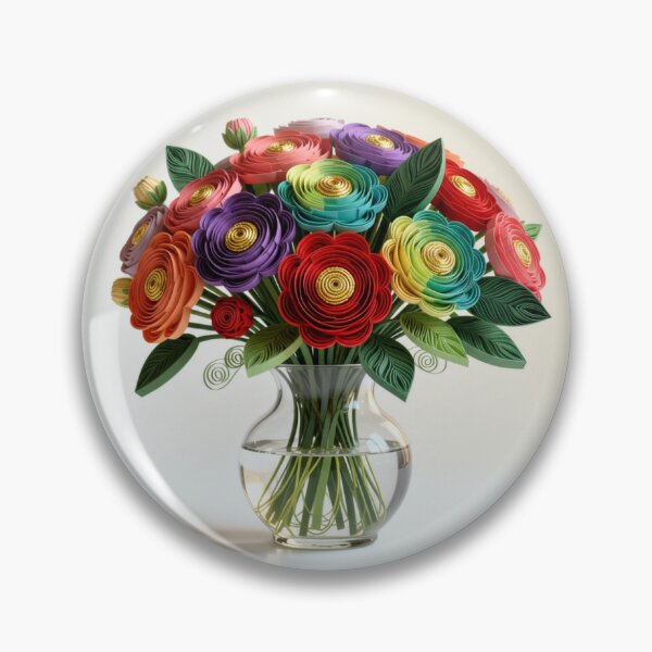 Item preview, Colourful Rainbow Papercraft Floral Art designed and sold by Soul Imaginaire.