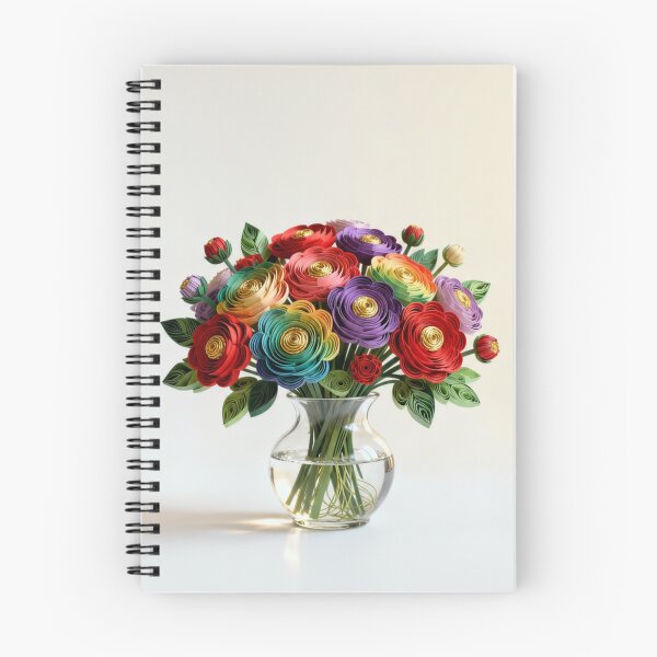 Item preview, Colourful Rainbow Papercraft Floral Art designed and sold by Soul Imaginaire.