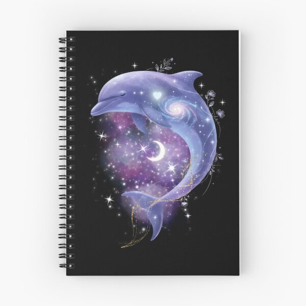 Item preview, Celestial Dolphin Galaxy Ocean Art designed and sold by MoonSoul Studio.