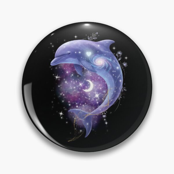Item preview, Celestial Dolphin Galaxy Ocean Art designed and sold by MoonSoul Studio.