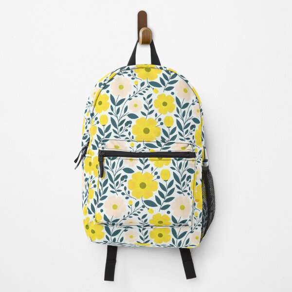 Item preview, Yellow flower design, on a white background, seamless design. designed and sold by LeedsArtStudio.