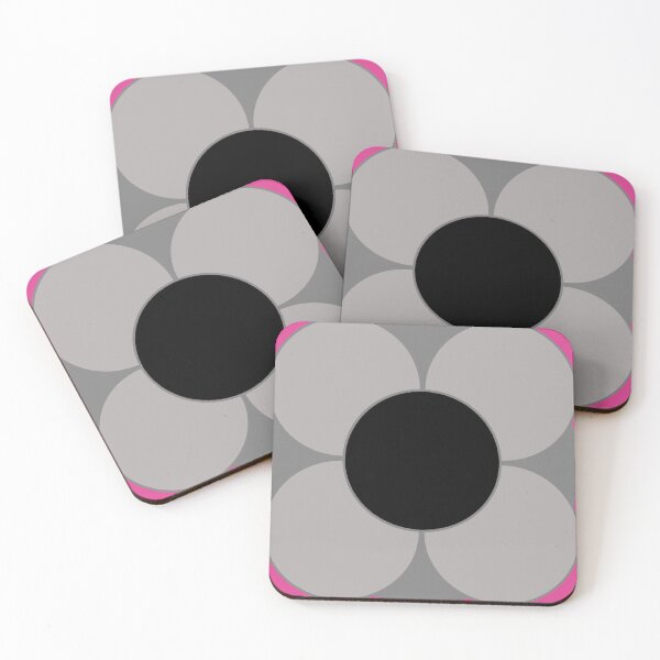 Item preview, Hot pink flower geometric seamless repeating pattern designed and sold by SeamlessDsign.