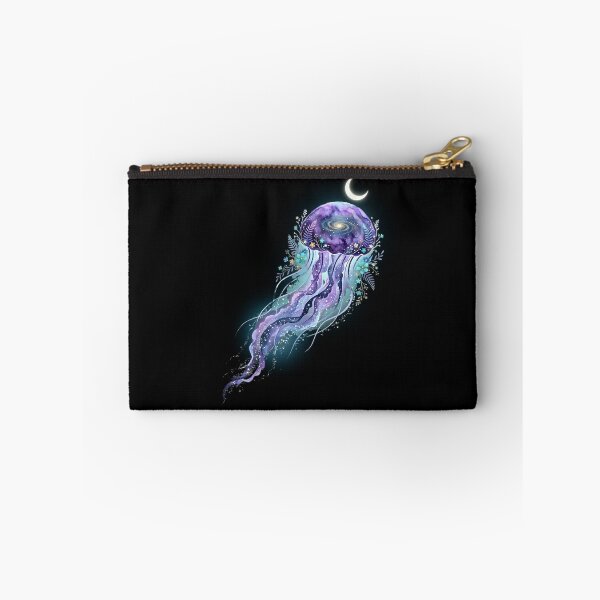 Item preview, Celestial Jellyfish Galaxy Moon – Cosmic Ocean Aesthetic Watercolor Art designed and sold by MoonSoul Studio.