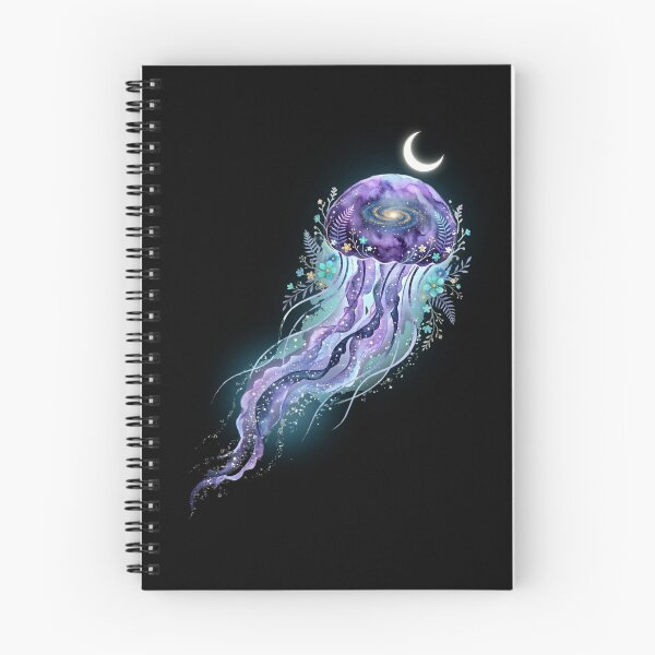 Item preview, Celestial Jellyfish Galaxy Moon – Cosmic Ocean Aesthetic Watercolor Art designed and sold by MoonSoul Studio.