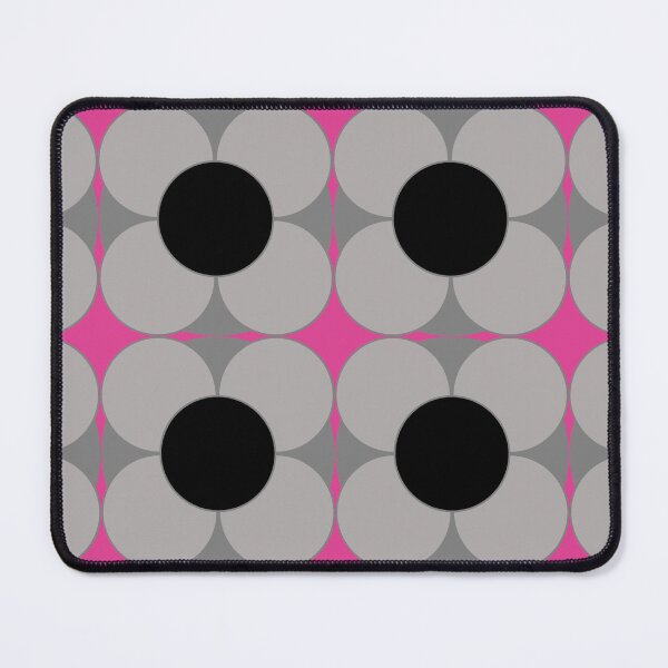 Item preview, Hot pink flower geometric seamless repeating pattern designed and sold by SeamlessDsign.