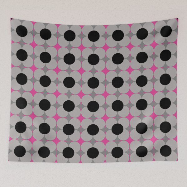 Item preview, Hot pink flower geometric seamless repeating pattern designed and sold by SeamlessDsign.