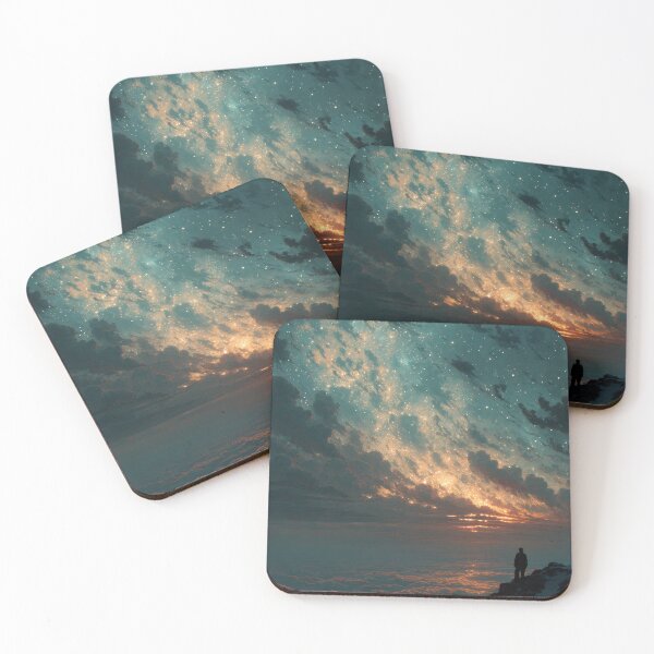 Item preview, Where the Sky Falls Silent – Cosmic Dreamscape Art designed and sold by MetroEnvision.