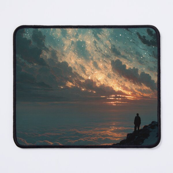 Item preview, Where the Sky Falls Silent – Cosmic Dreamscape Art designed and sold by MetroEnvision.