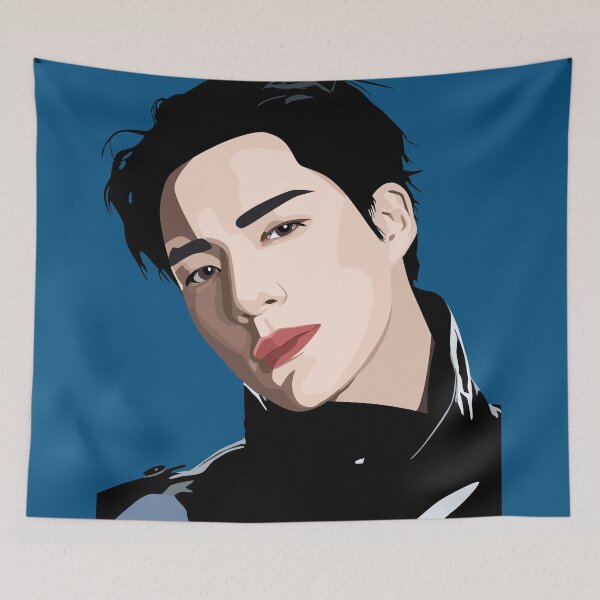 Item preview, Jeno NCT Dream in a stunning vector Digital Art portrait designed and sold by Aome22.
