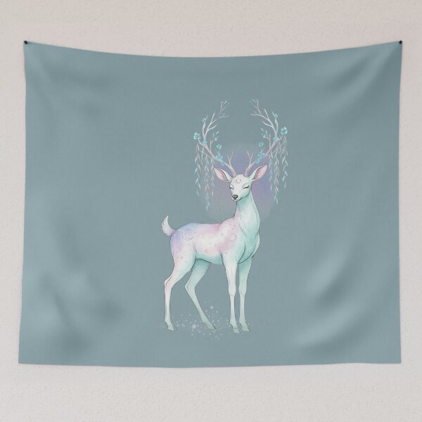 Item preview, Celestial Moon Deer – Mystic Lunar Stag designed and sold by MoonSoul Studio.