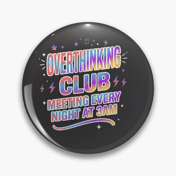 Item preview, Overthinking Club – Meeting Every Night at 3AM Funny Introvert Shirt I vi designed and sold by SarcasmThreads.