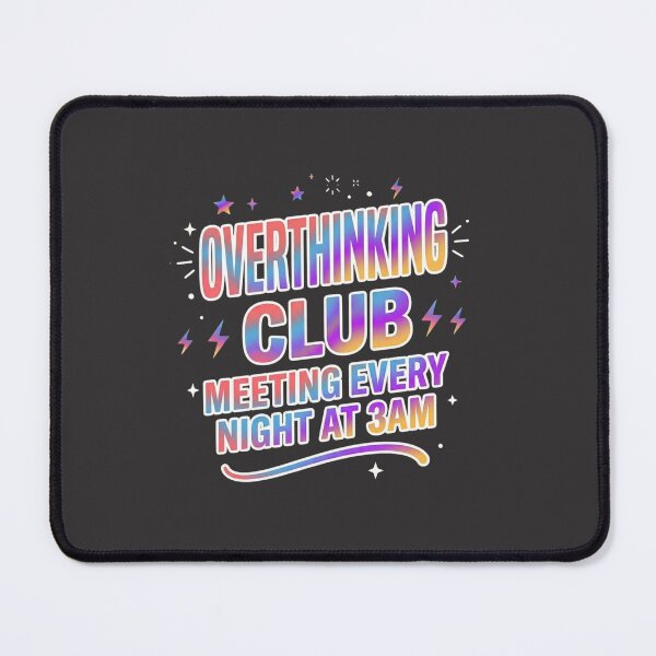 Item preview, Overthinking Club – Meeting Every Night at 3AM Funny Introvert Shirt I vi designed and sold by SarcasmThreads.
