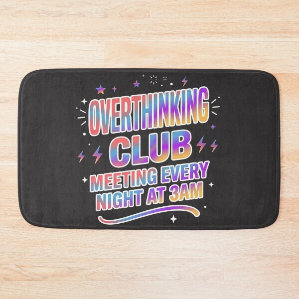 Item preview, Overthinking Club – Meeting Every Night at 3AM Funny Introvert Shirt I vi designed and sold by SarcasmThreads.