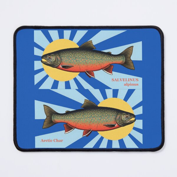 Item preview, Arctic Char Colorful Line Art Design designed and sold by outdoorstudio.