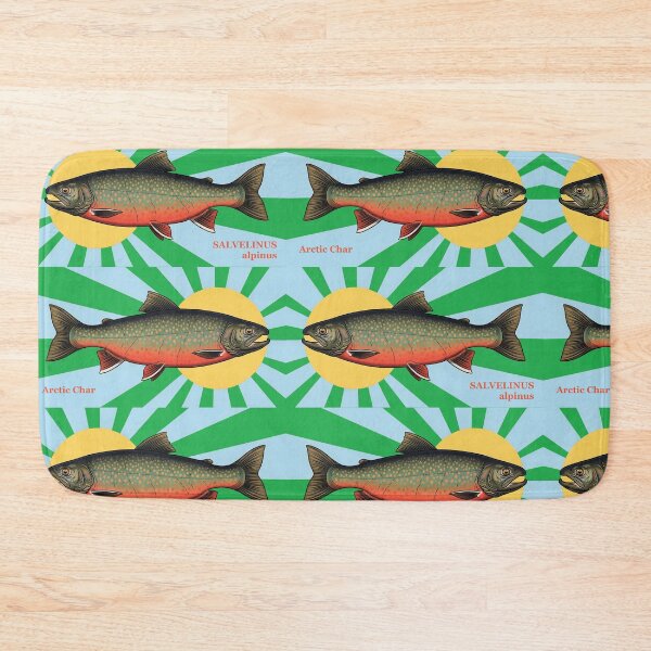 Item preview, Arctic Char Colorful Line Art Design designed and sold by outdoorstudio.