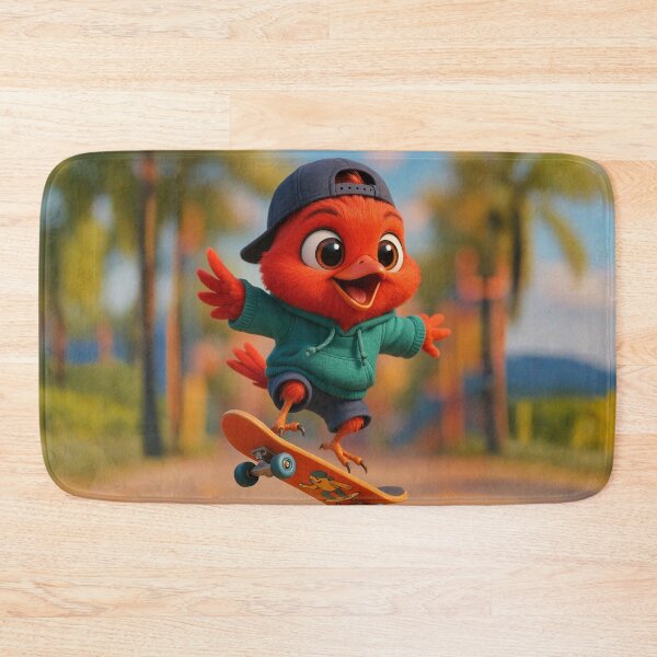 Item preview, Skater Scarlet Tanager  designed and sold by Sillytoe.